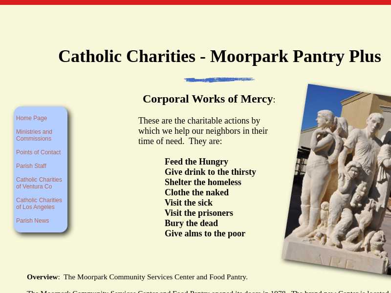 Catholic Charities Moorpark- Food Pantry
