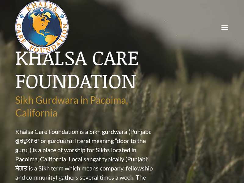 Khalsa Care Foundation Food Pantry