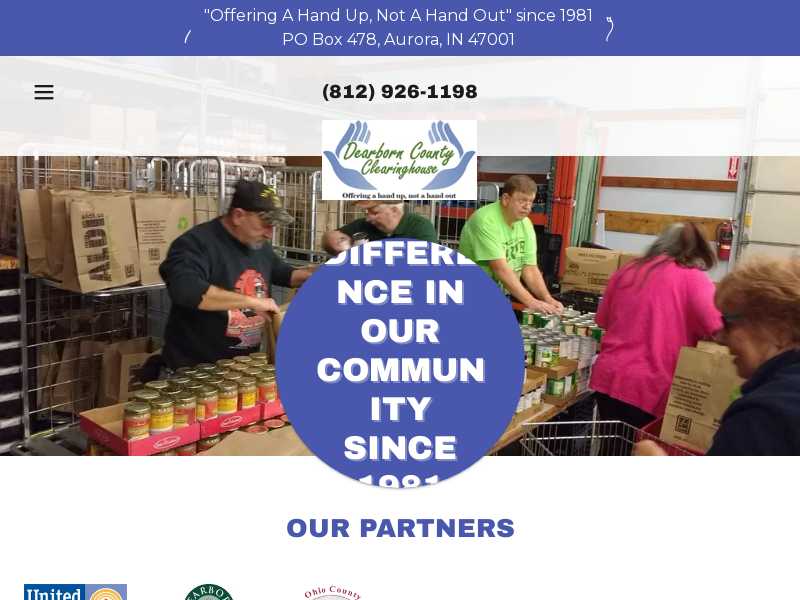 Dearborn County Clearinghouse Food Pantry