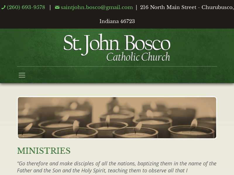 Saint John Bosco Catholic Church - Food Pantry