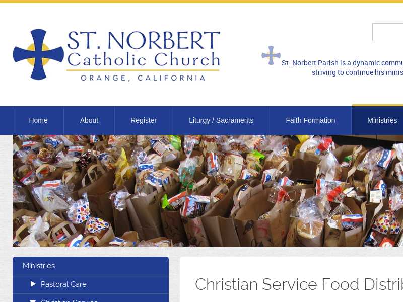 Saint Norbert Catholic Church - Food Distribution