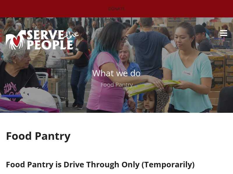 Serve the People Food Pantry