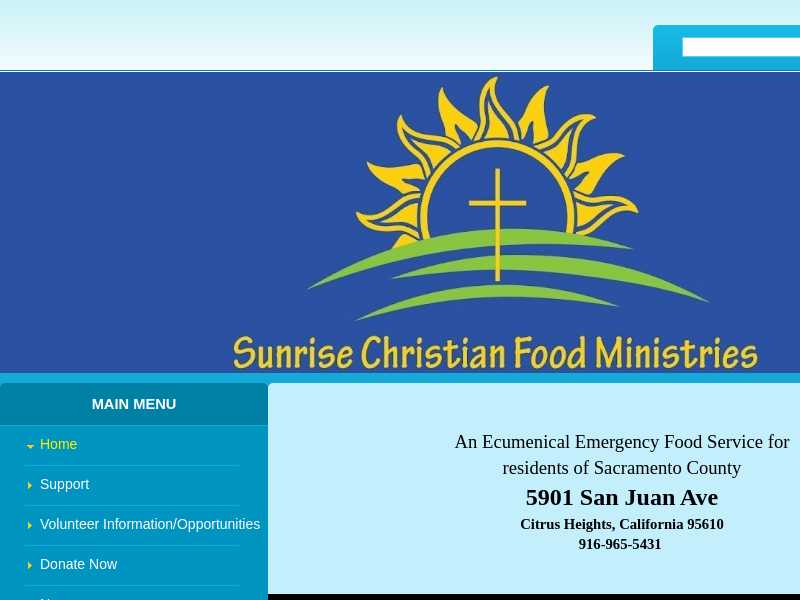 Sunrise Christian Food Ministries