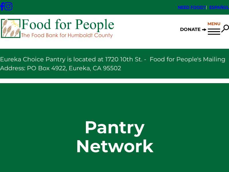 Arcata Pantry (Trinity Baptist Church)