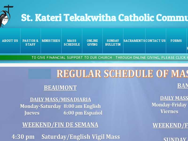 Our Blessed Saint Kateri Tekakwitha