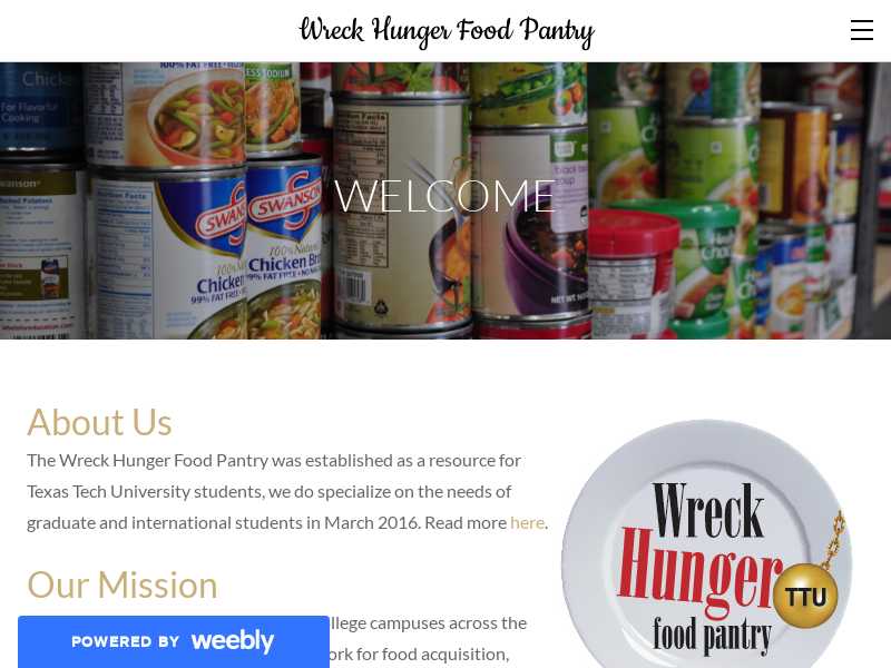 Wreck Hunger Food Pantry