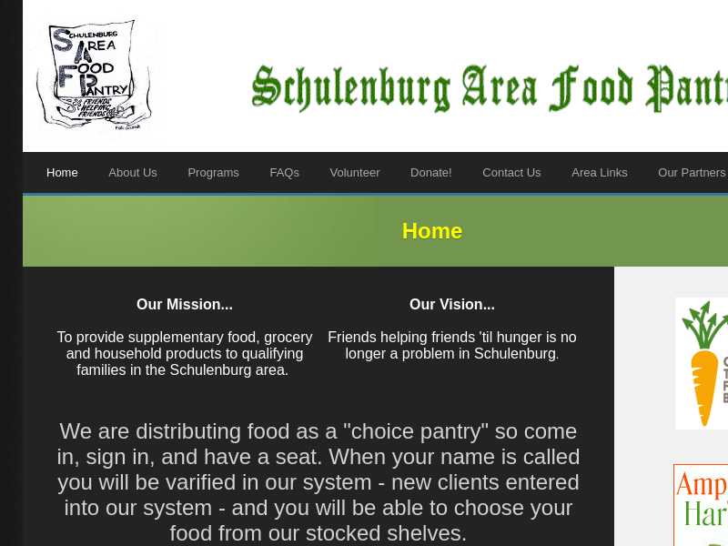 Schulenburg Area Food Pantry