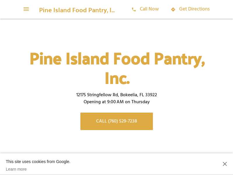 Pine Island Food Pantry