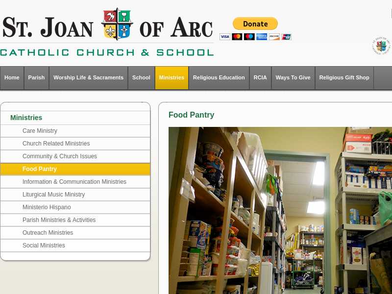 St. Joan of Arc Food Pantry