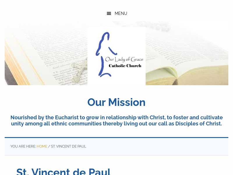 St. Vincent de Paul - Our Lady of Grace Conference