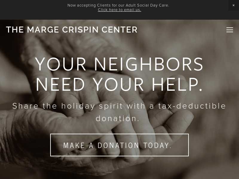 Marge Crispin Center Food Pantry