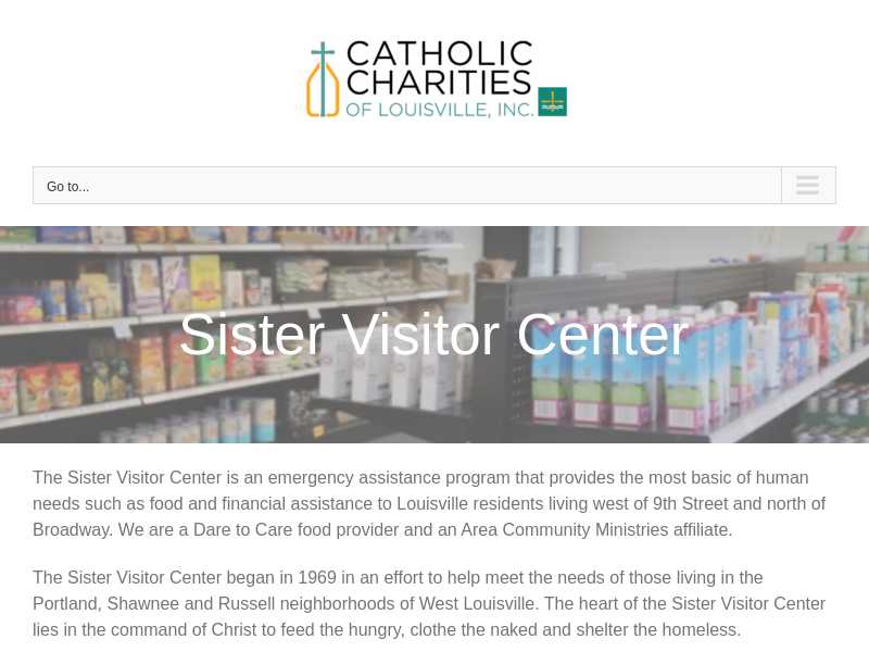 Sister Visitor Center - Choice Food Pantry