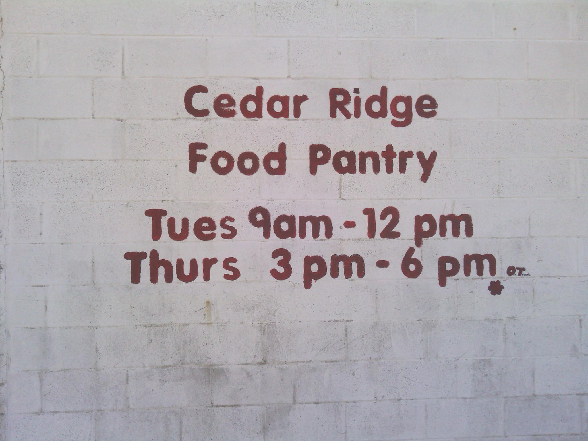 Cedar Ridge Food Pantry