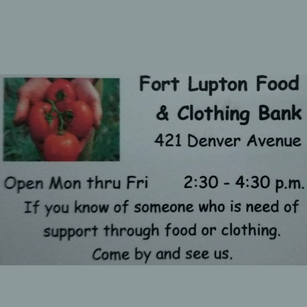 Fort Lupton Food And Clothing Bank