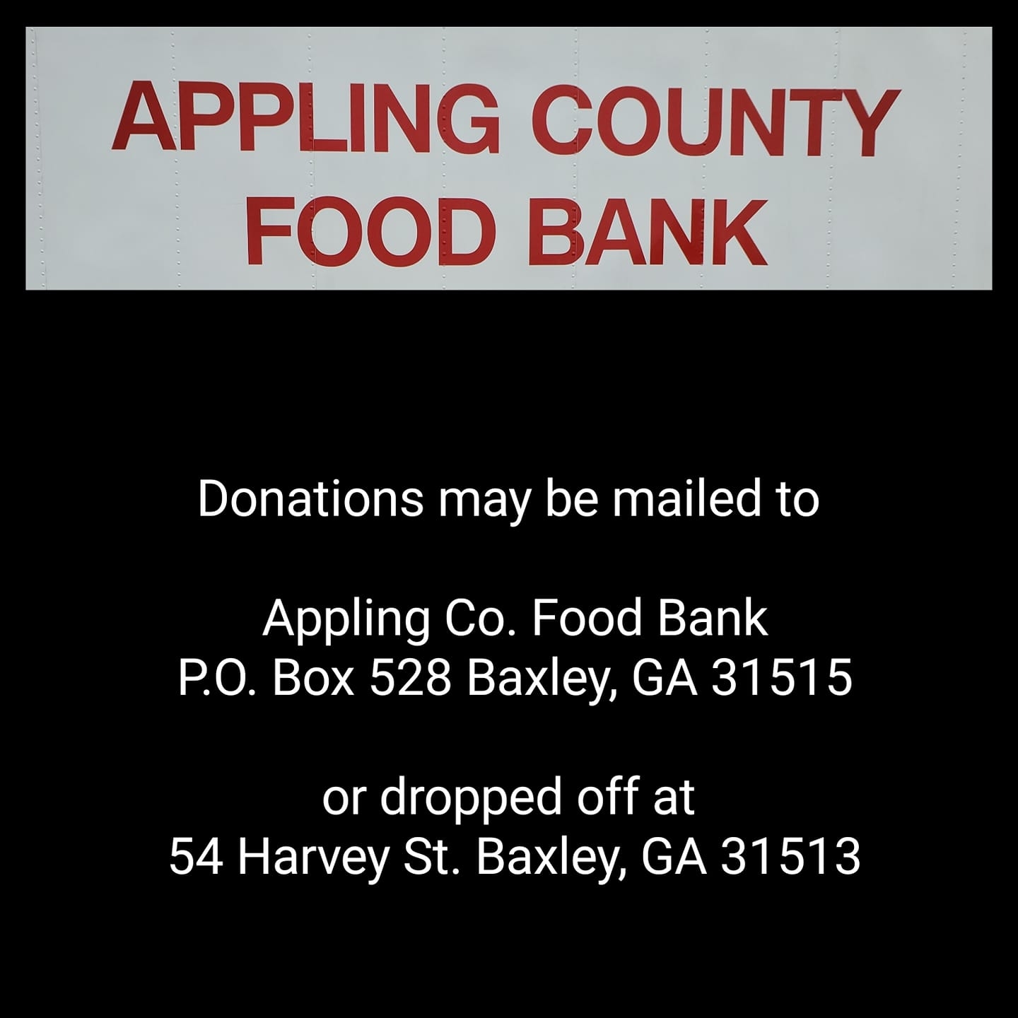 Appling County Food Bank